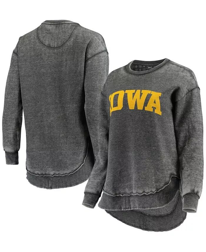 

Черный женский свитшот-пуловер в винтажном стиле Iowa Hawkeyes Pressbox