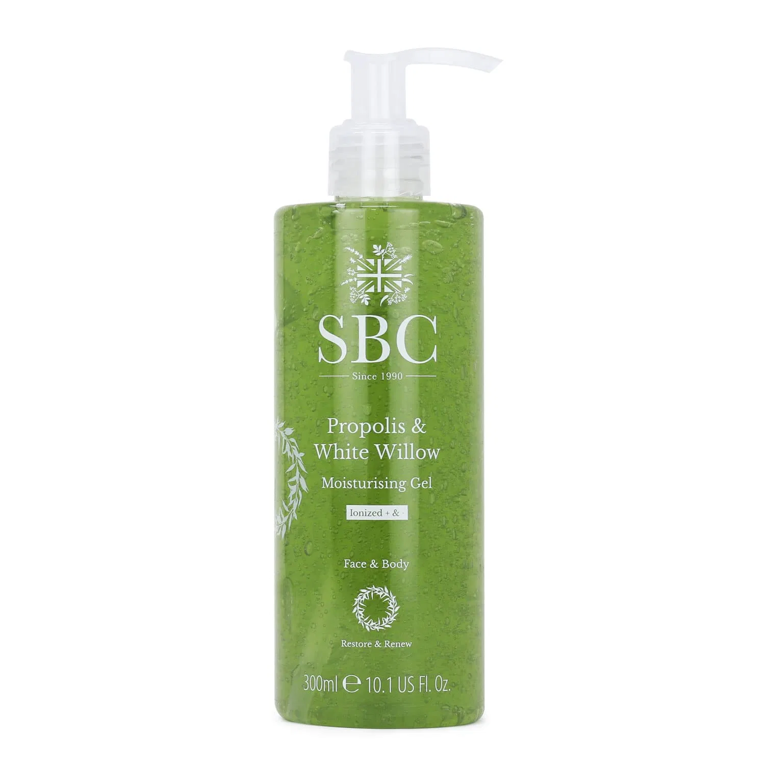 Увлажняющий гель для лица и тела SBC Skincare с прополисом и белой ивой 300 мл Sbc
