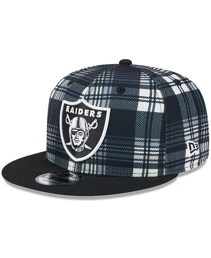 

Мужская черная кепка Snapback Las Vegas Raiders 2024 Sideline Statement 9FIFTY New Era, черный