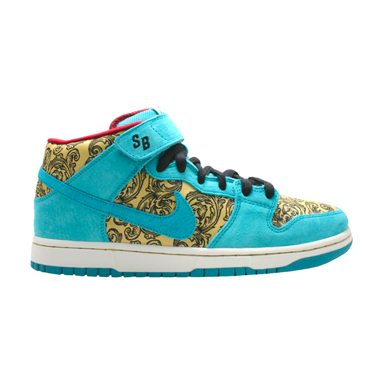 

Кроссовки Nike Dunk Mid Premium SB 'Peacock', бирюзовый, Зеленый, Кроссовки Nike Dunk Mid Premium SB 'Peacock', бирюзовый