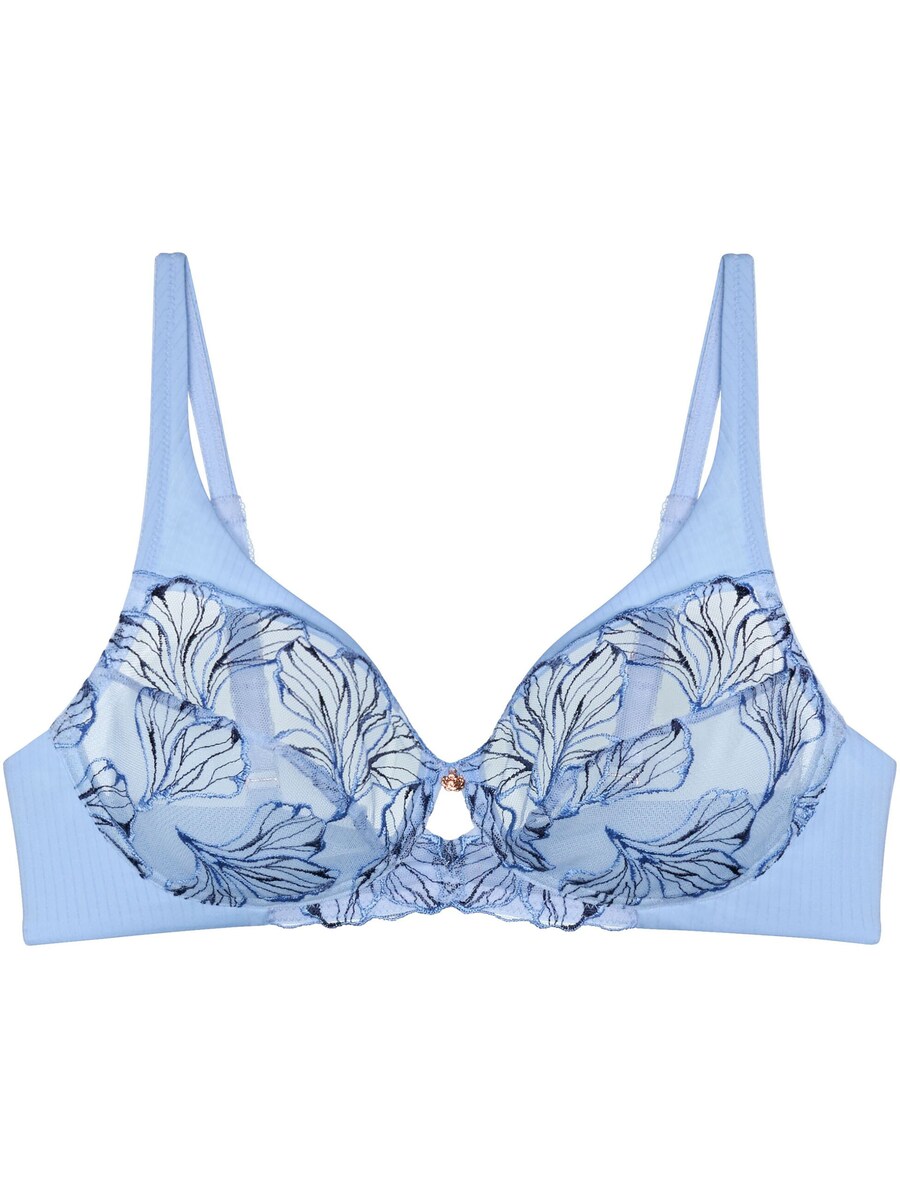

Бюстгальтер-футболка TRIUMPH Wild Iris Florale, светло-синий