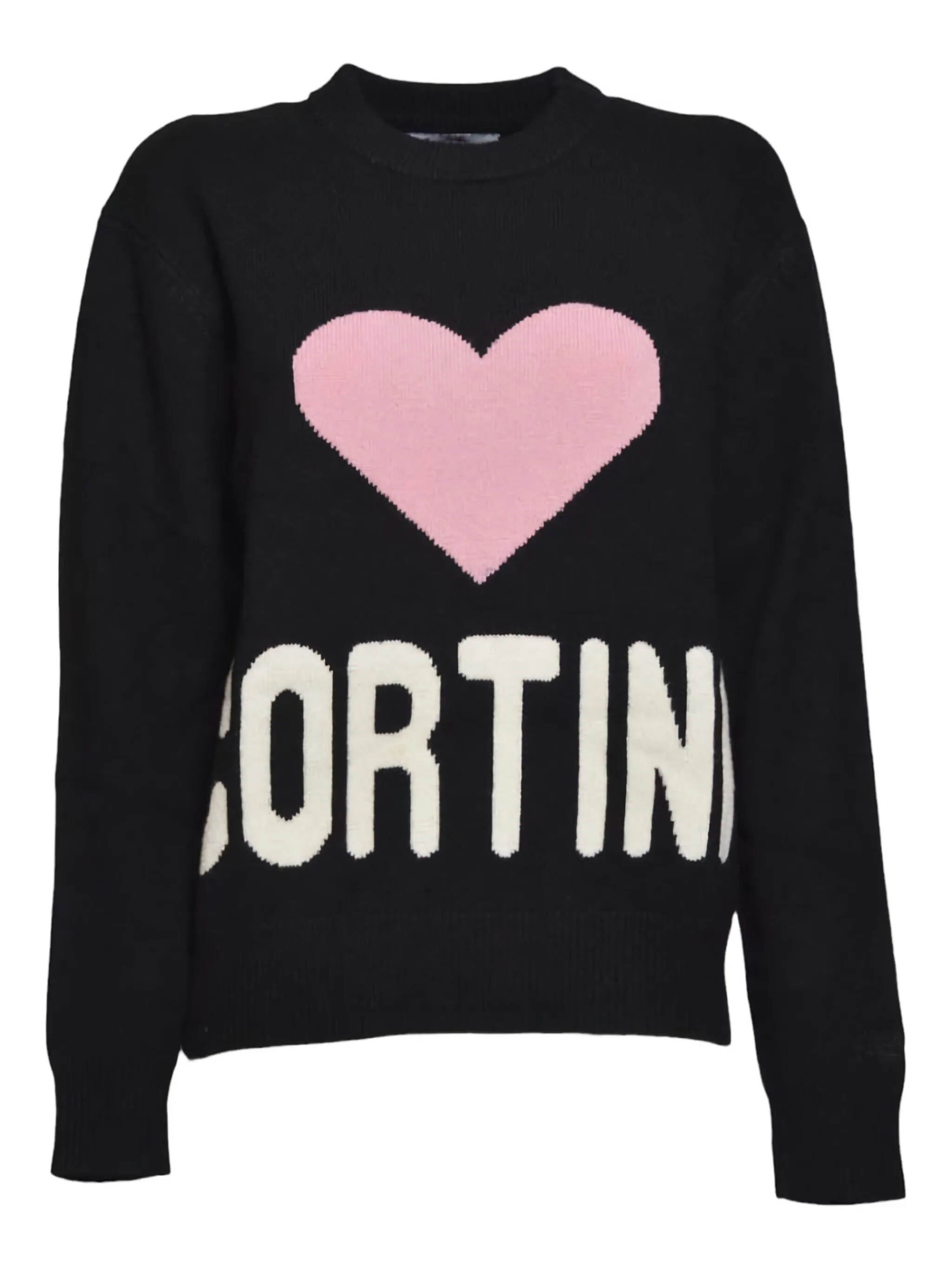 

Свитер с принтом в виде сердца Mc2 Saint Barth Kids, черный