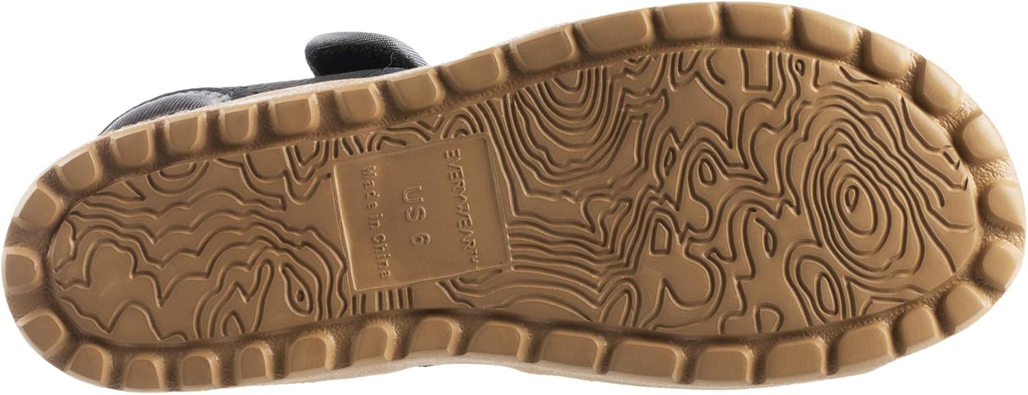 Мужские сандалии Acorn Everywear Grafton, легкие с амортизирующей стелькой и мягкими регулируемыми кожаными ремешками, черный — фото 2