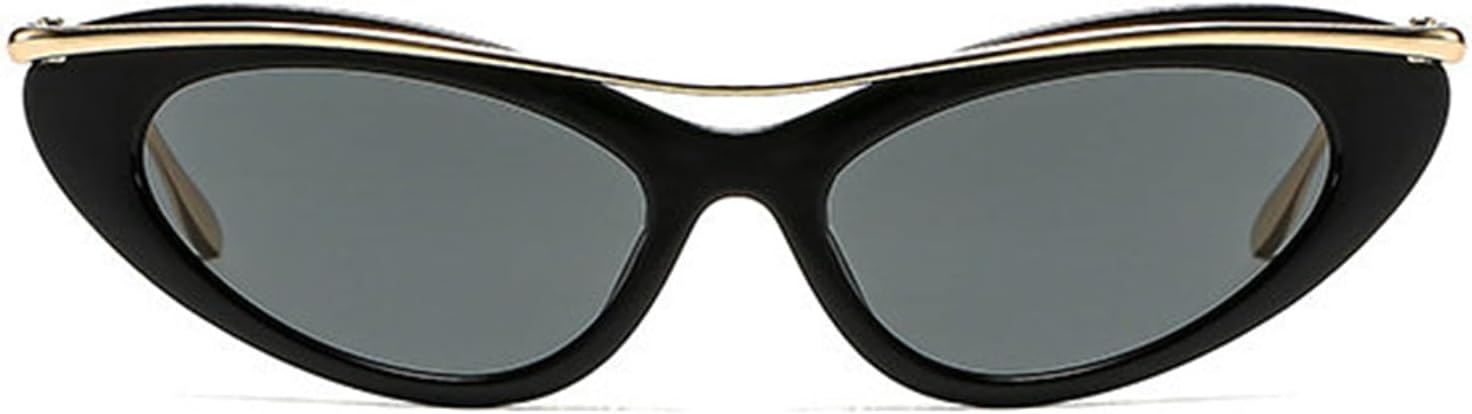 

Willochra Модные женские солнцезащитные очки «кошачий глаз» золотистого цвета, модель 2025, роскошная металлическая оправа, ретро-очки для активного отдыха с защитой от УФ-излучения UV400, C1