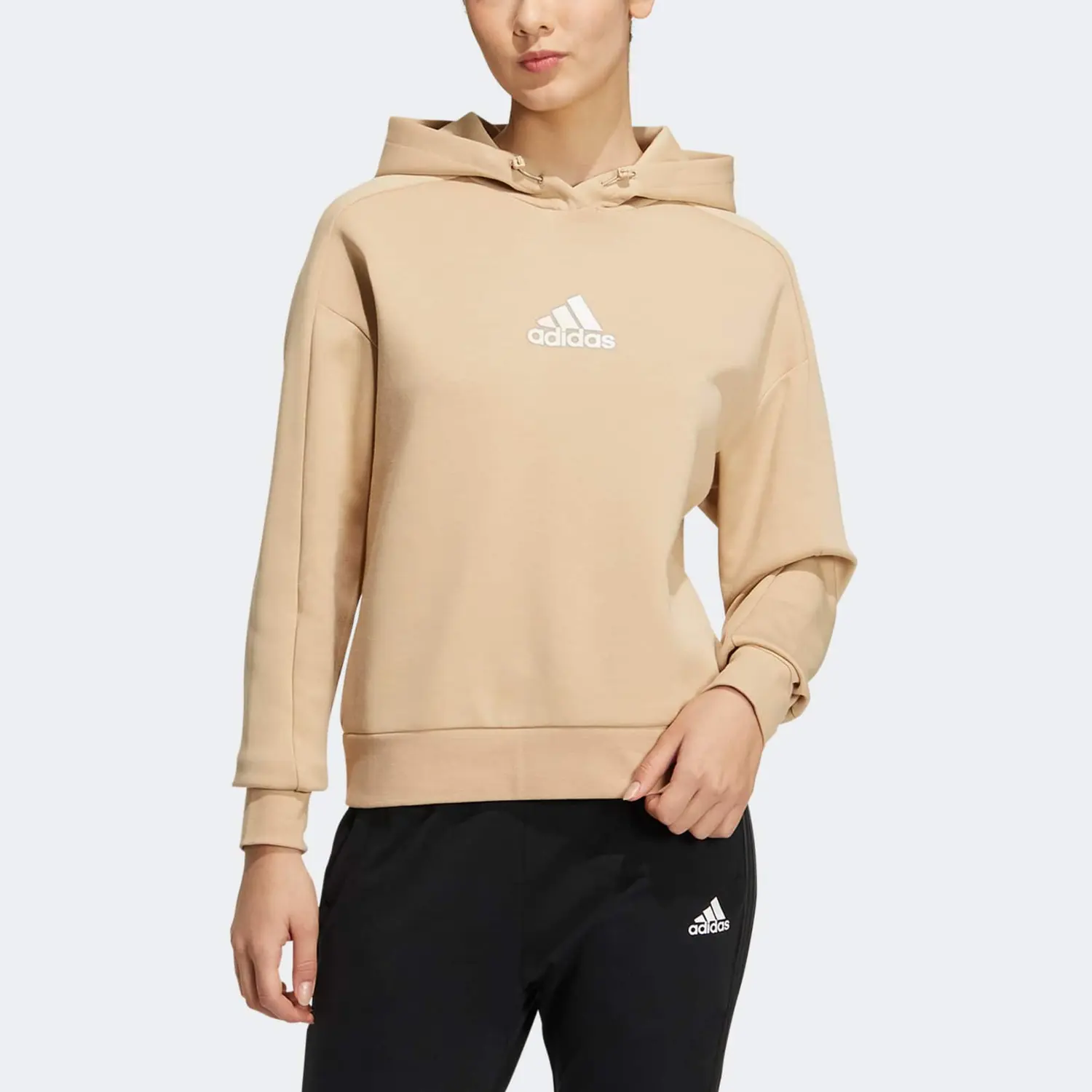 Свитер женский светло-коричневый Adidas, Светлая умбра — фото 3