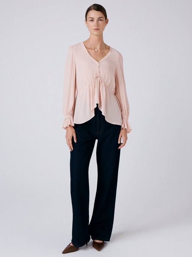 

Топ с рюшами Tabitha Ghost, Pink