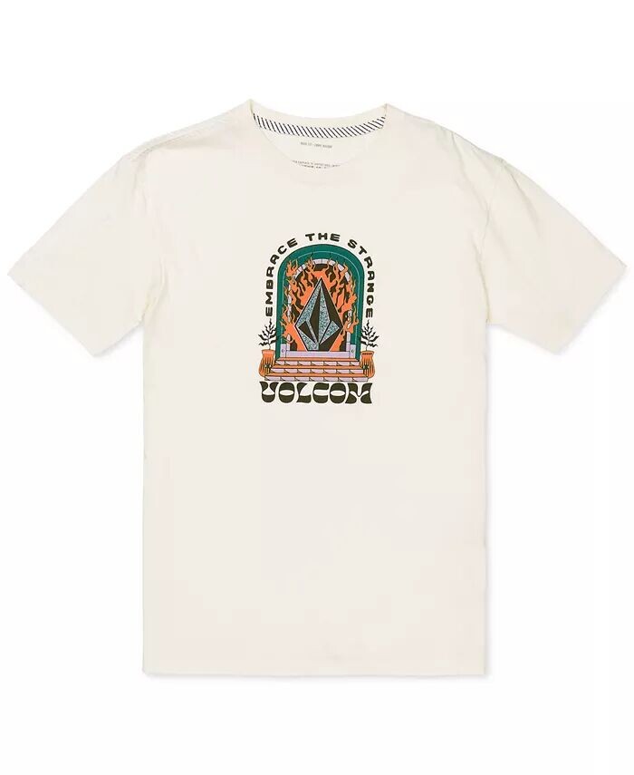 

Хлопковая футболка с короткими рукавами и логотипом Big Boys Sacred Stone Volcom, бежевый