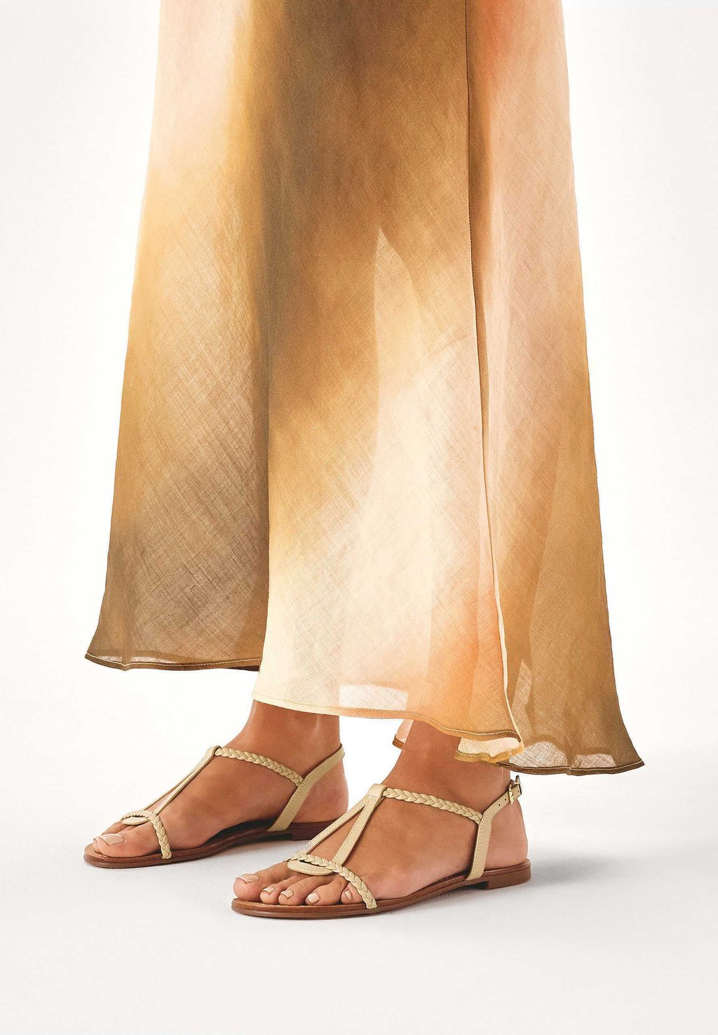 Сандалии с ремешком CITRINE. Kazar, цвет beige