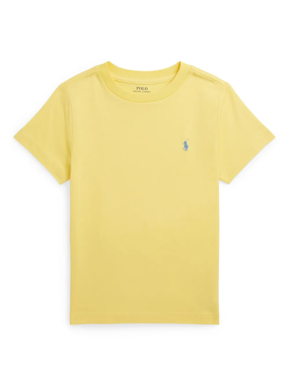 

Футболка с вышитым логотипом POLO RALPH LAUREN KIDS, желтый