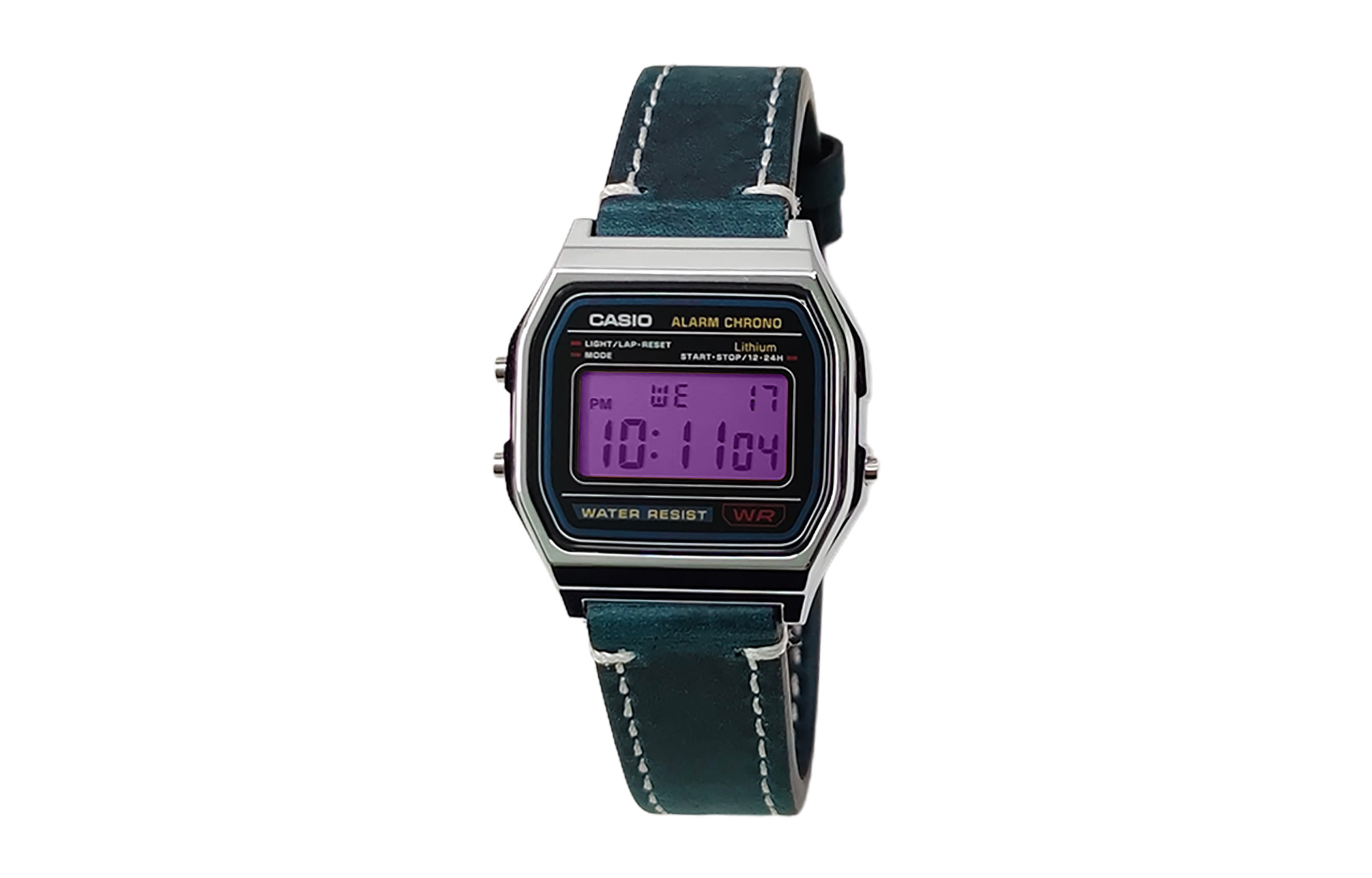 

Casio Мужские часы Retrofit Series с кварцевым механизмом, ремешком из натуральной кожи, черным циферблатом