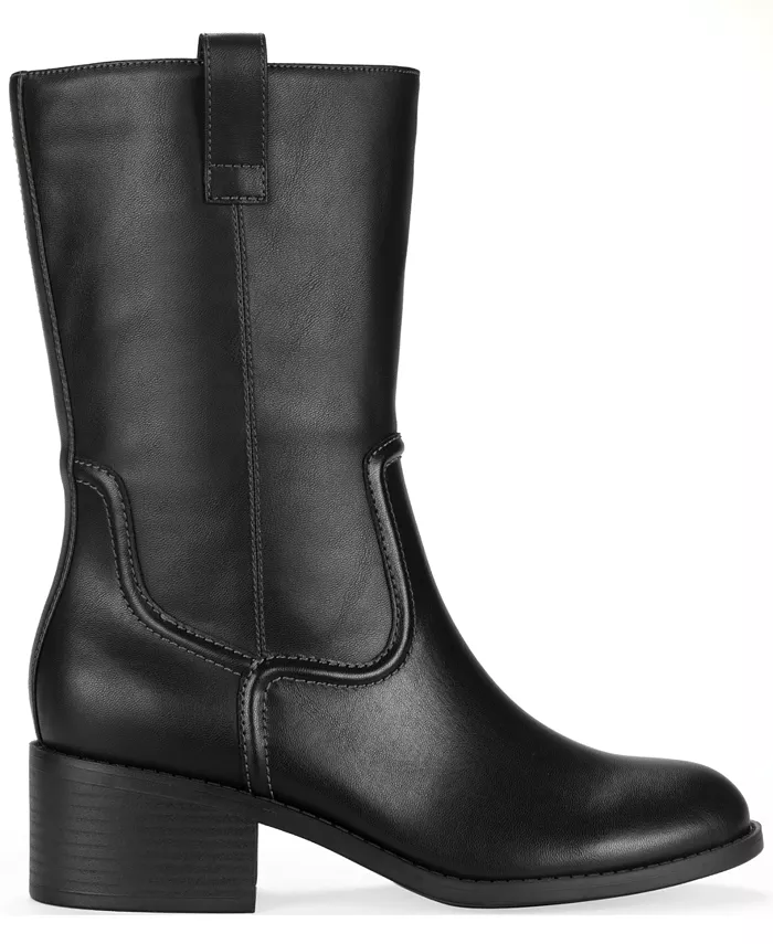 Женские сапоги Inezz Mid Shaft из искусственной кожи Style & Co, черный — фото 2