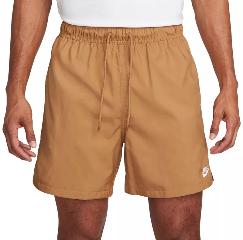 

Мужские шорты из струящейся ткани Nike Club 6 дюймов, цвет Flax