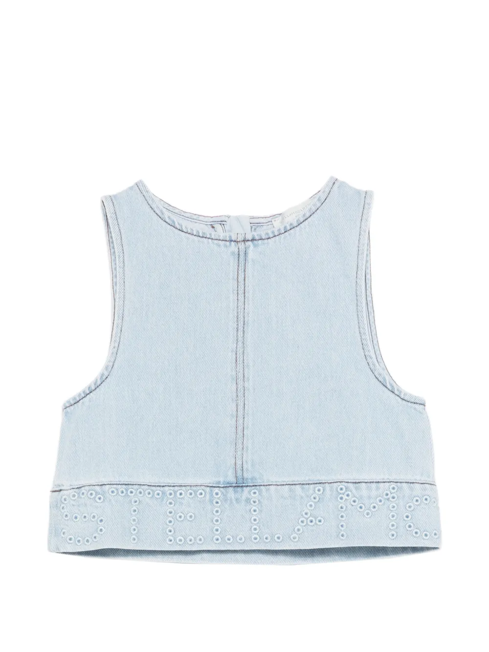 

Джинсовый укороченный топ Stella Mccartney Kids, синий