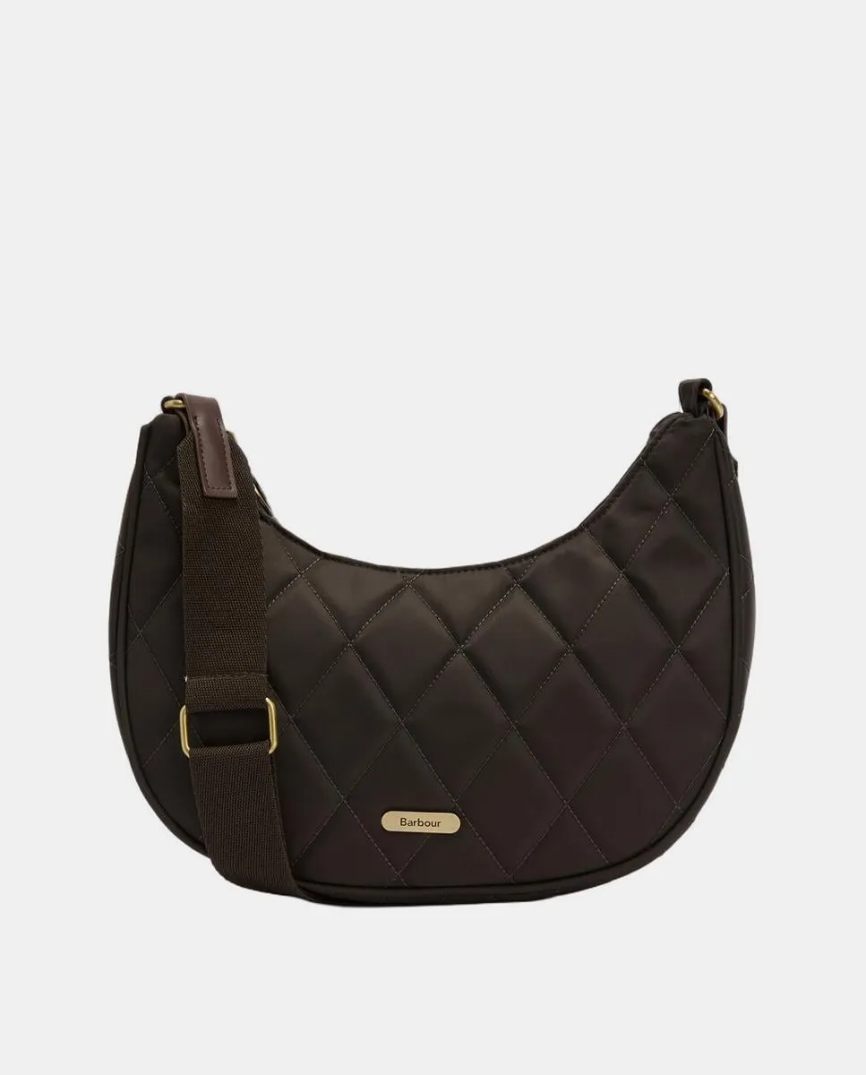 

Стеганая сумка через плечо Barbour, зеленый