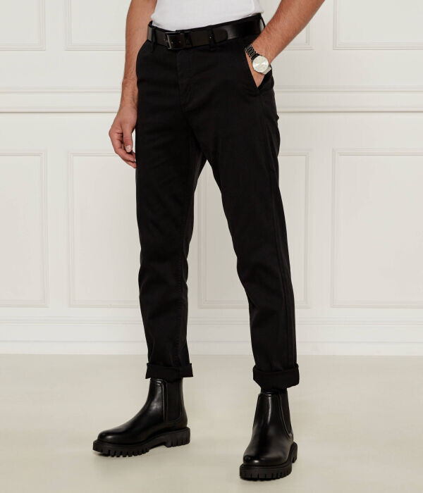 

Брюки-чиносы Boss Orange Tapered Fit, черный