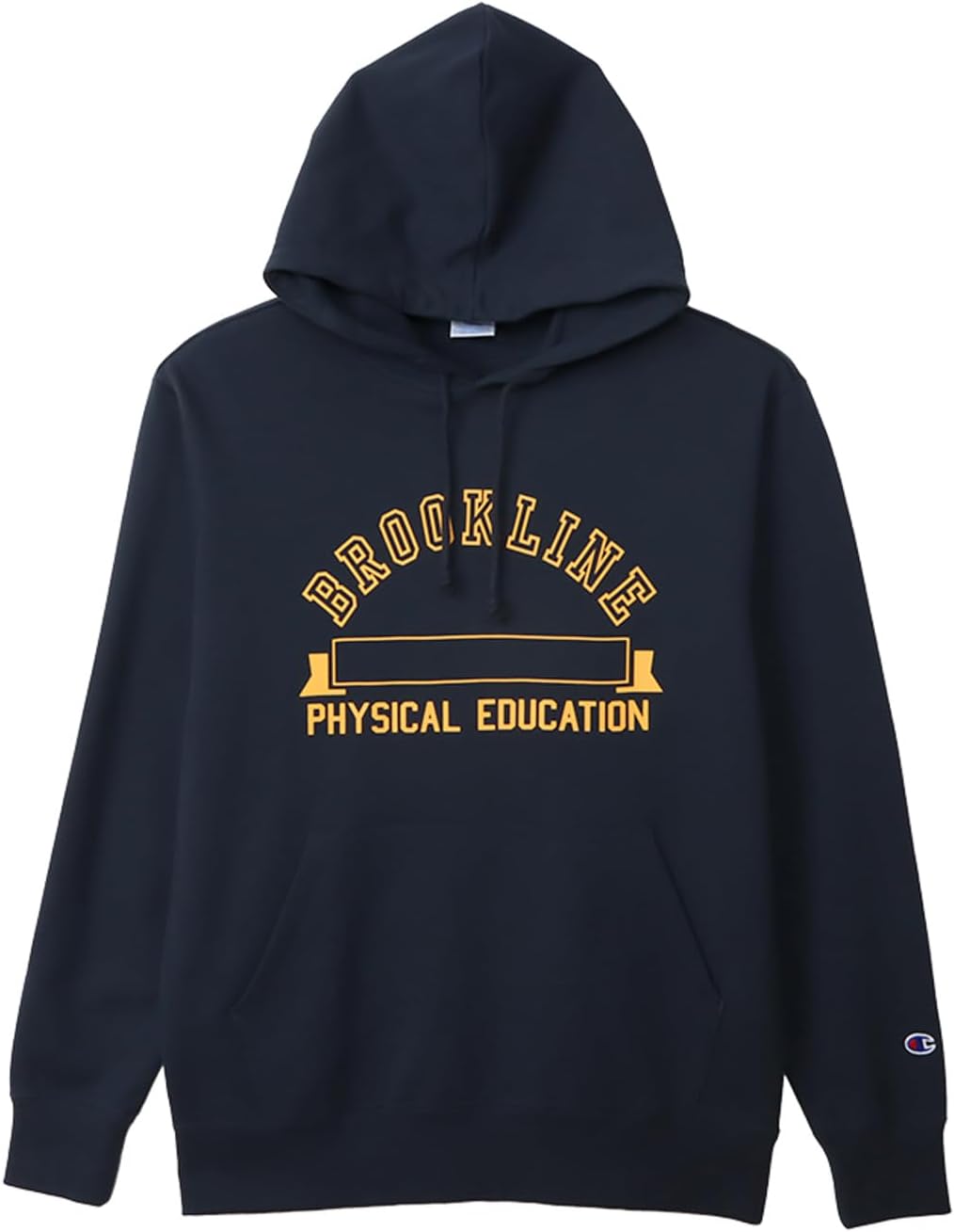 

Мужская толстовка Champion с длинными рукавами, из хлопка, флиса, производства США, с капюшоном и графическим принтом, базовый размер C3-A128, темно-синий