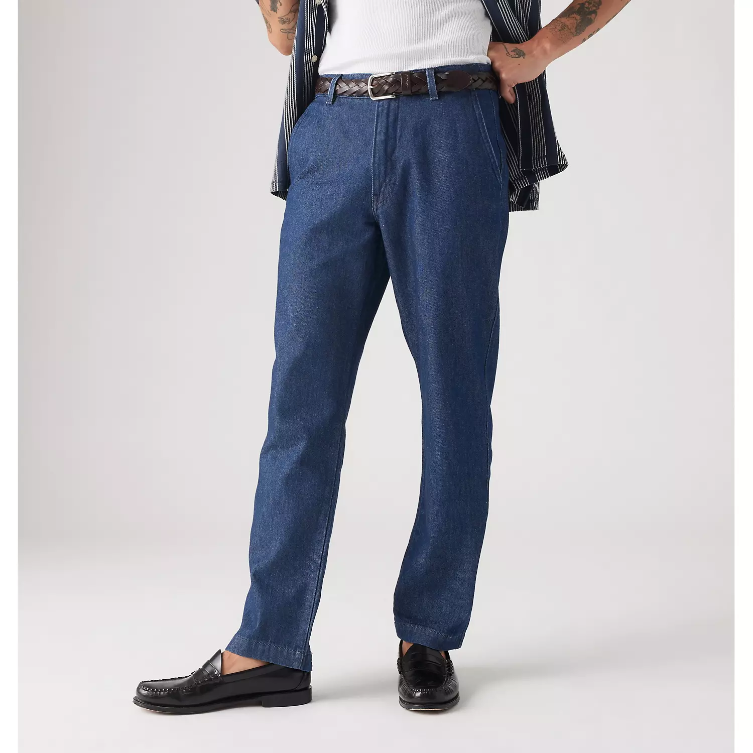 Аутентичные мужские брюки прямого кроя Levi's xx Chino, синий — фото 2