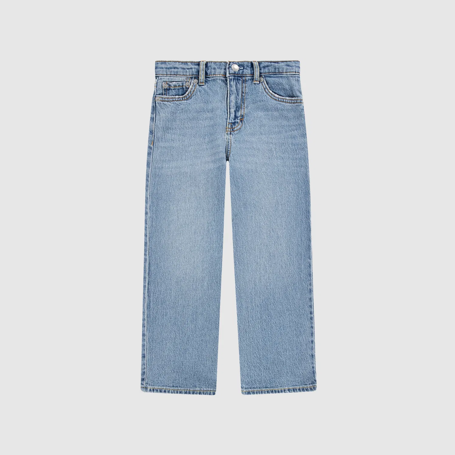 Джинсы с высокой посадкой и свободным кроем для девочек 4-6 лет Levi's, Blue