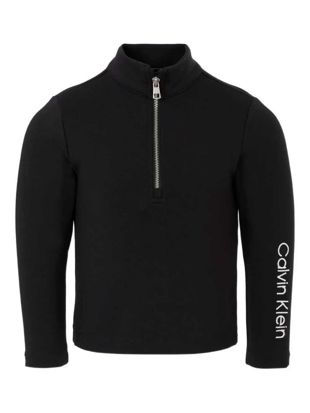 

Толстовка на молнии с длинными рукавами Calvin Klein Kids, черный