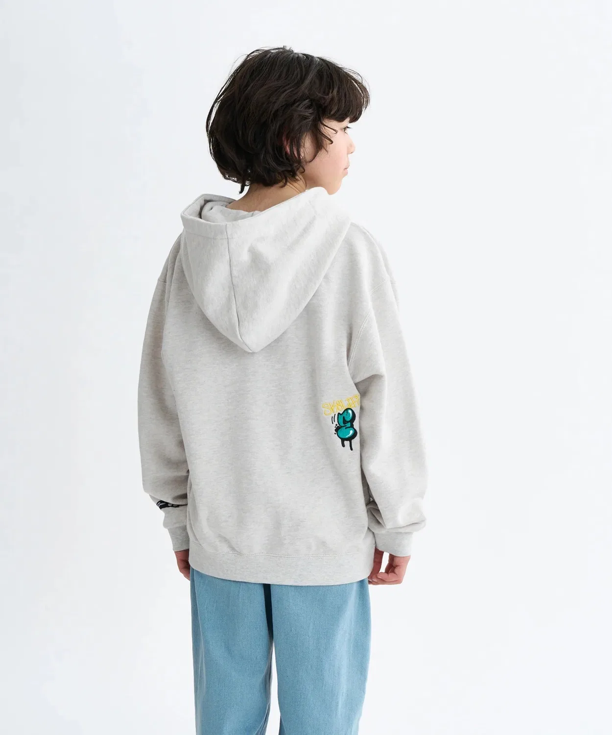 Детская худи ELEMENT TAG HOOD YOUTH, хлопок 100%, белый — фото 2