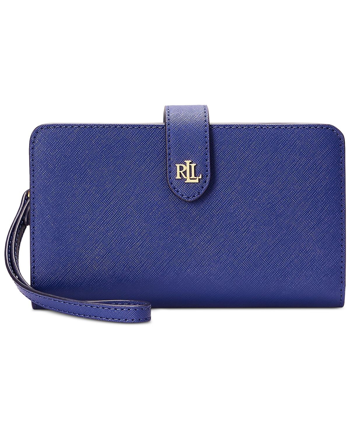 

Кожаный браслет Crosshatch Tech Lauren Ralph Lauren, синий