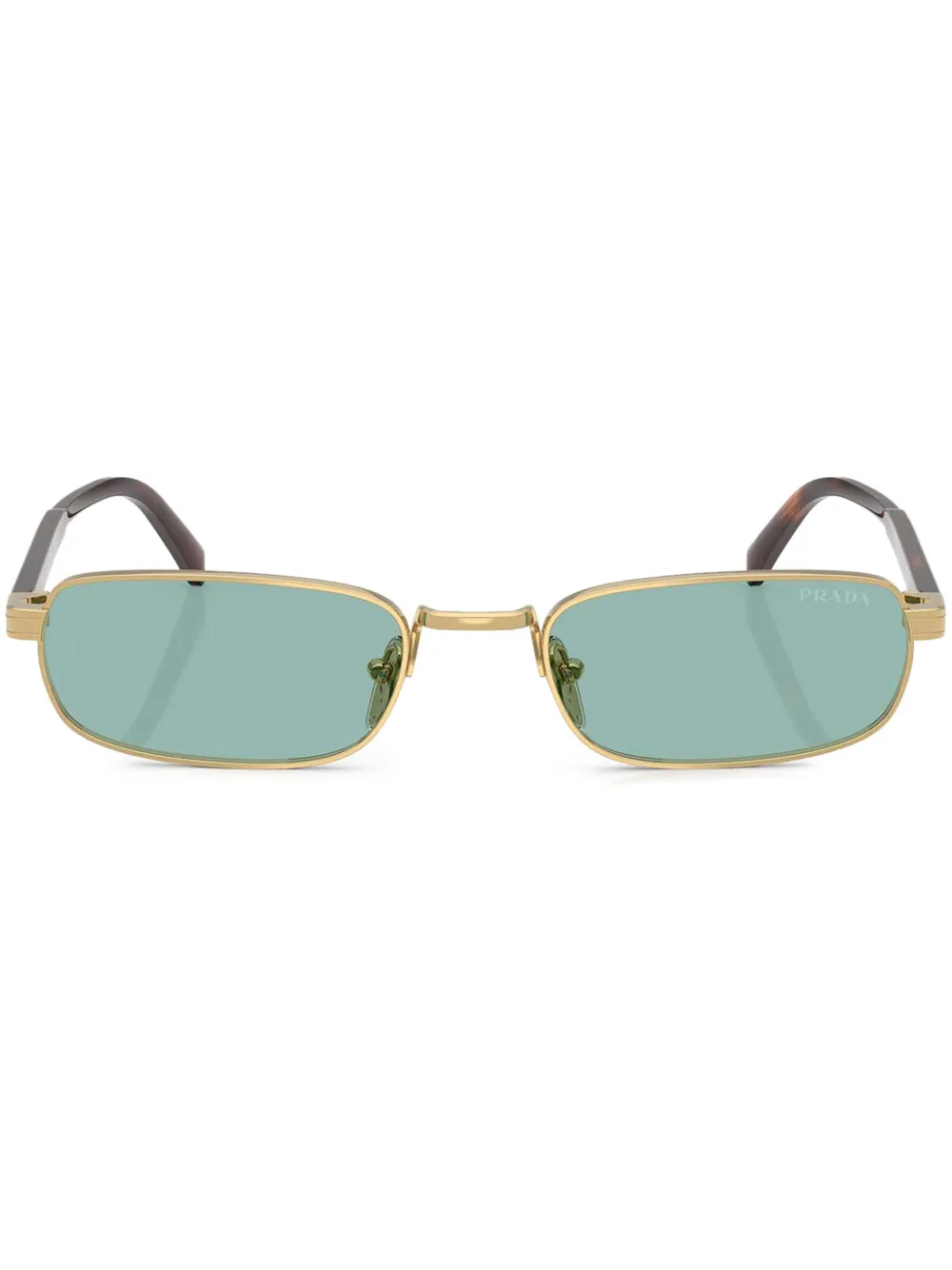

Солнцезащитные очки в прямоугольной оправе Prada Eyewear, золотой