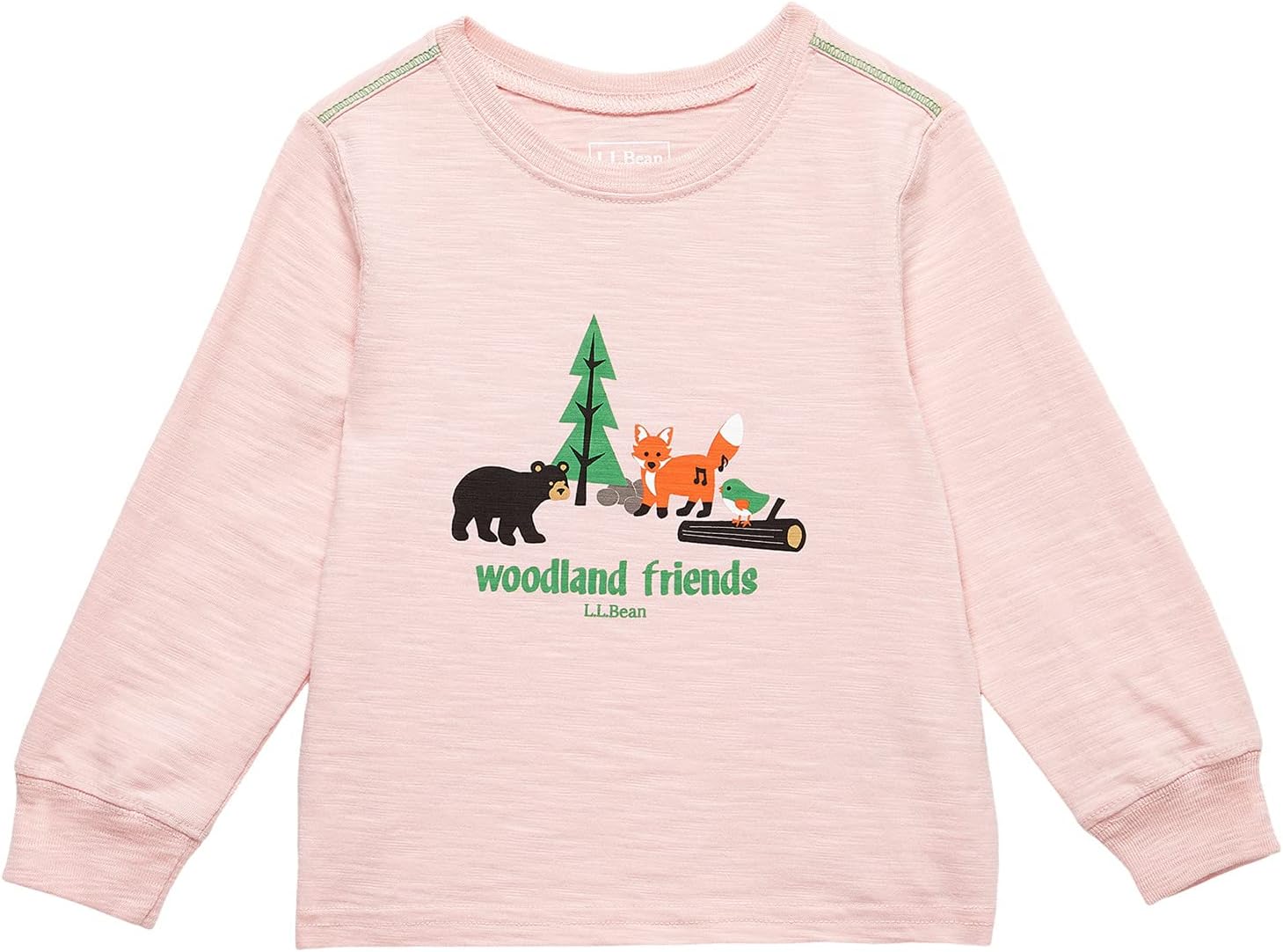 

Футболка L.L.Bean Graphic Tee II Long Sleeve, цвет Blush Woodland Friends