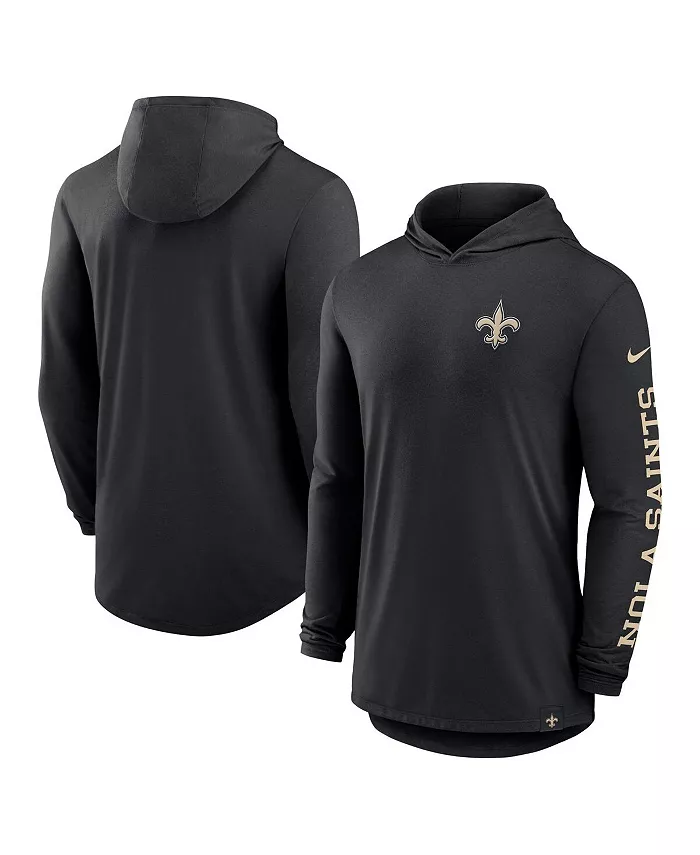 

Мужская черная толстовка с капюшоном New Orleans Saints Blitz Nike
