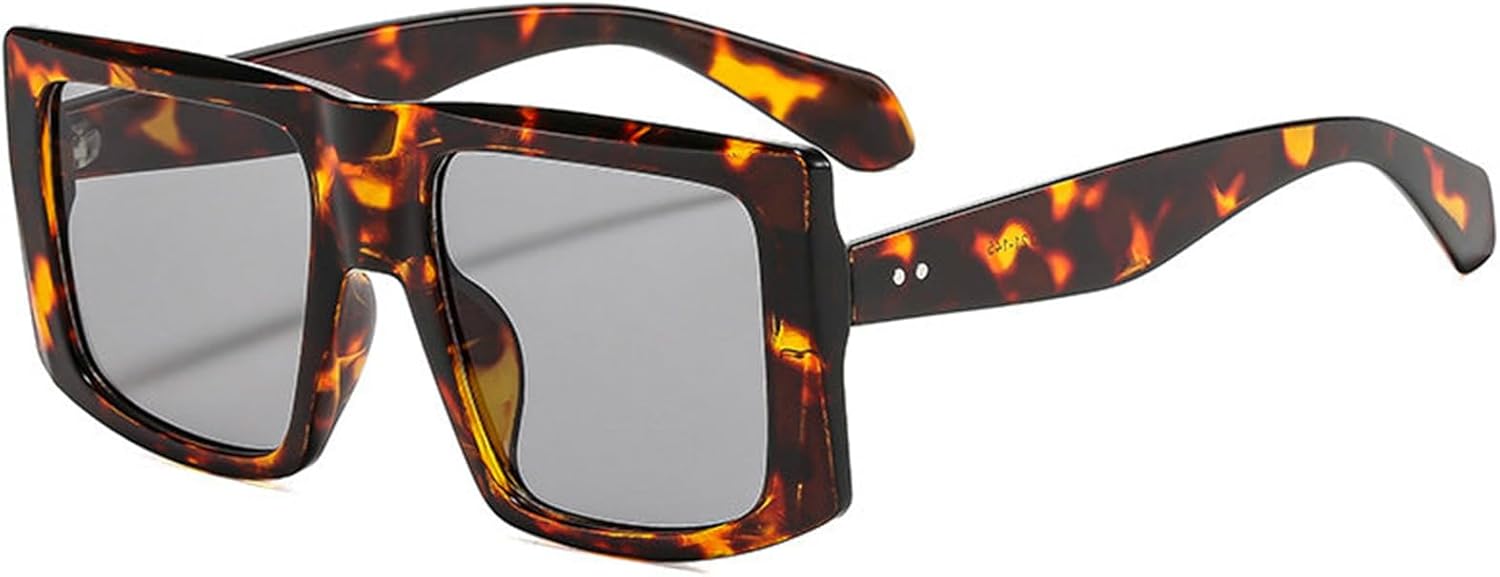 

Willochra Модные солнцезащитные очки-пилот для женщин, плоская верхняя часть, заклепки, дизайнерские стильные квадратные солнцезащитные очки-щиток, винтажные очки с защитой от УФ-излучения UV400, C2