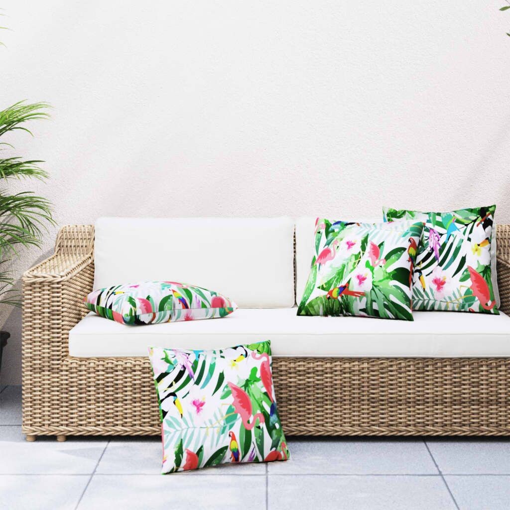 

Подушки декоративные 4 шт. Разноцветные из ткани 40х40 см DKD HOME DECOR