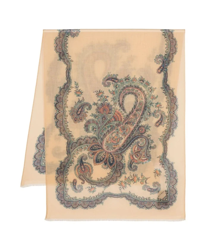 

Зимние шарфы Etro, бежевый
