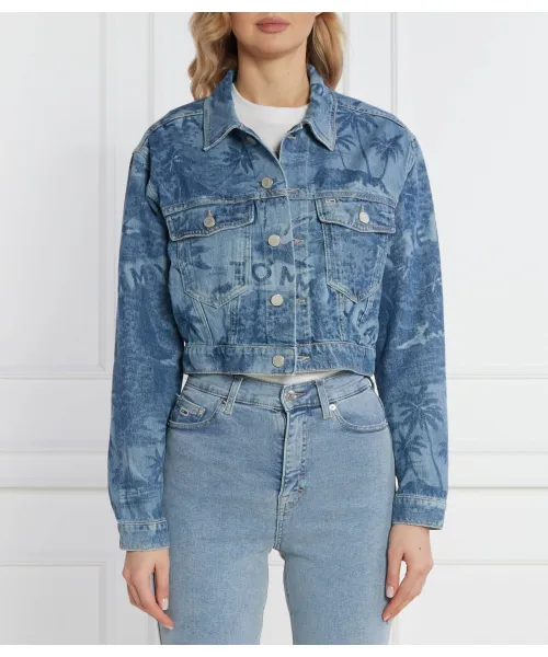 

Джинсовая куртка Cropped fit Tommy Jeans, синий