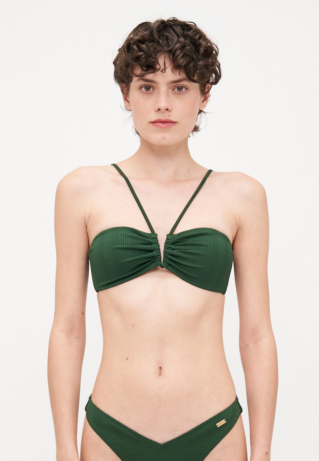 

Верх бикини BANDEAU Copenhagen Studios, темно-зеленый