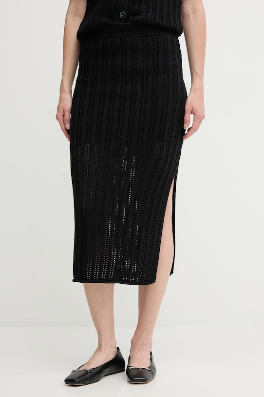 

Хлопковая юбка Dkny, черный