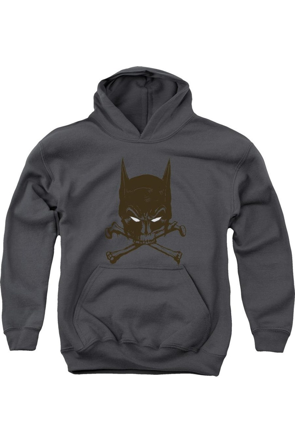 

Батмен: летучая мышь и кости, детская толстовка с капюшоном Gildan, Charcoal