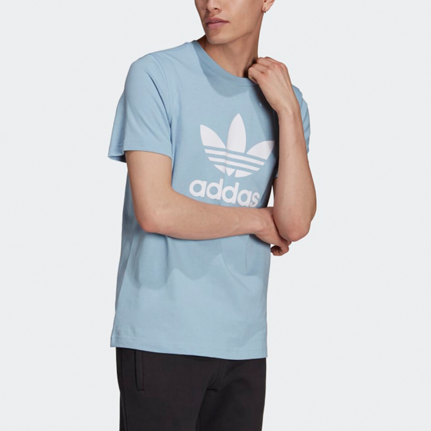 Футболка Adi Color мужская небесно-голубая Adidas Originals, голубой — фото 4