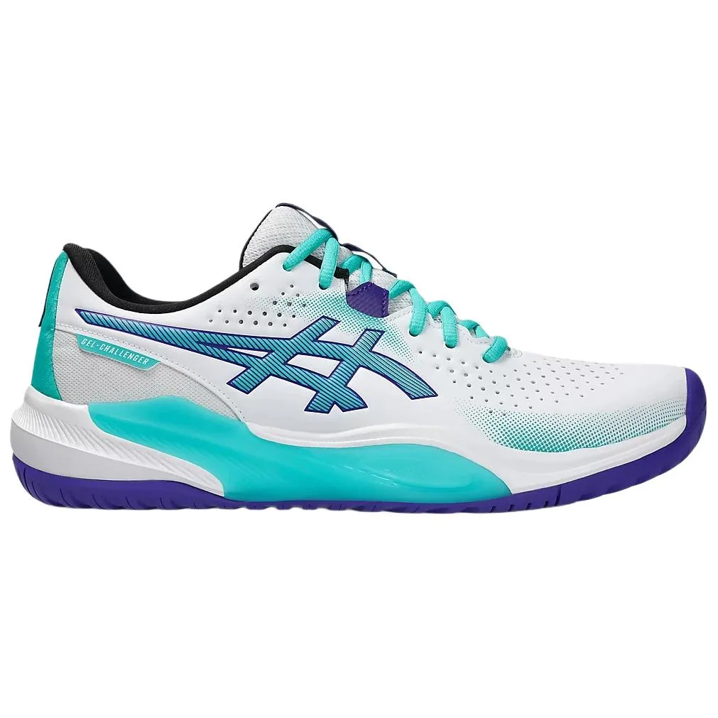 ASICS Кроссовки для тенниса мужские GEL CHALLENGER 15 Support Abrasion Resistant бело-зеленые — фото 3