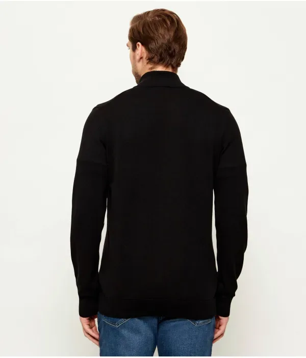 Свитер classic fit Lacoste, черный — фото 3