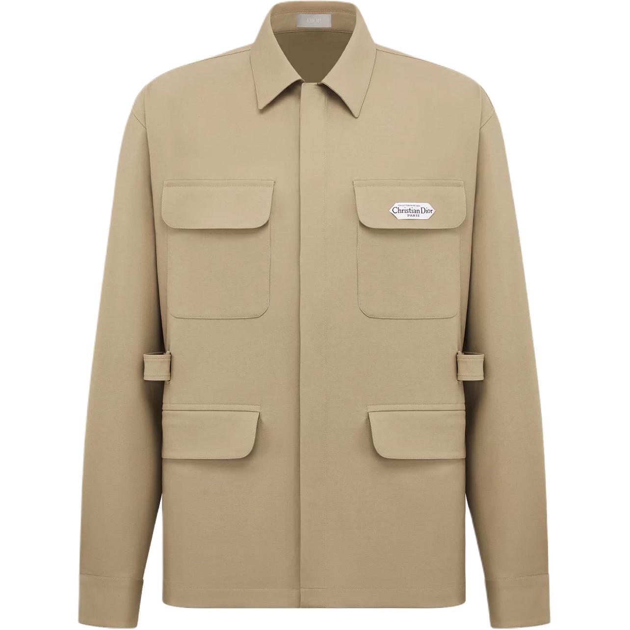 

DIOR Мужская рубашка бежевого цвета Beige