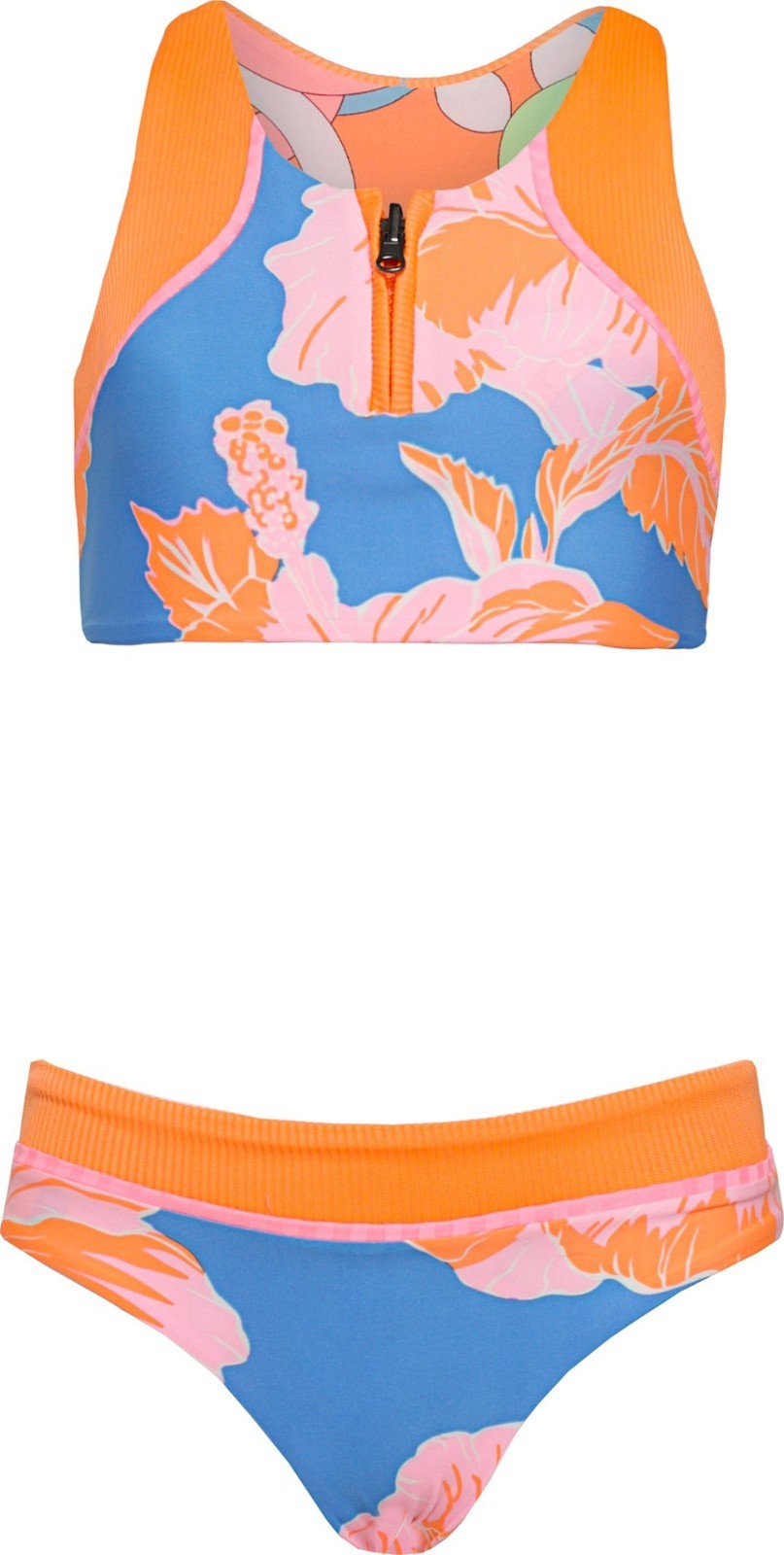 

Бикини для девочек Maaji Magnolia Mirage Poppy Ярко-синий стрейч с цветочным принтом BUU1029, мультиколор