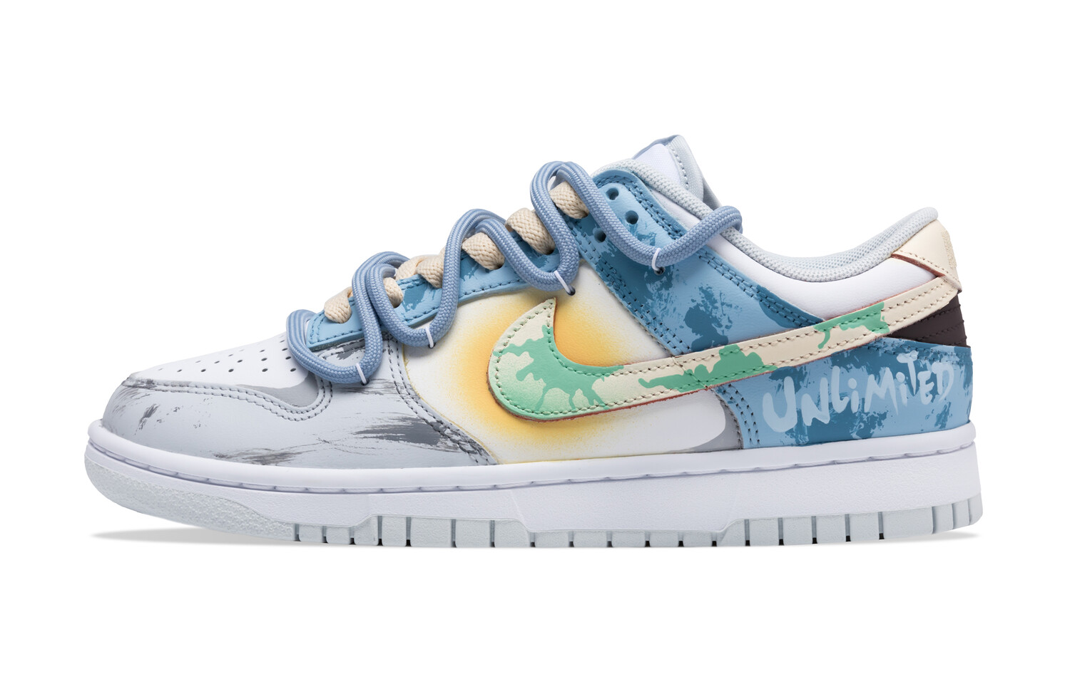 

Кроссовки для скейтбординга Dunk унисекс с низким верхом, желтый Nike