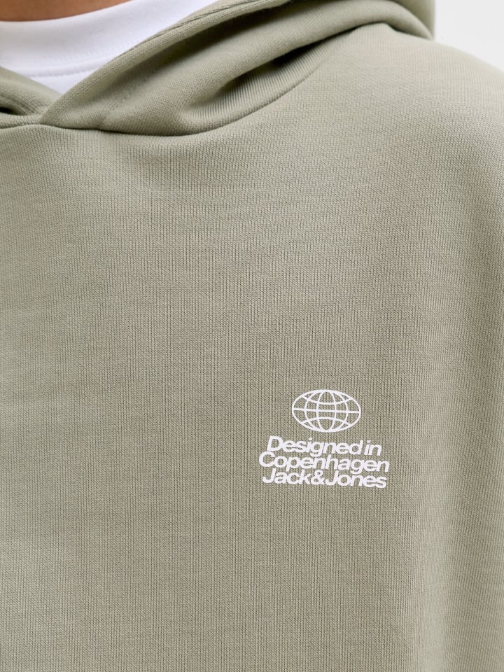 Толстовка JCOFLARE BACK PHOTO PRINT SWEAT HO JNR в цвете ветивера JACK & JONES Junior — фото 4