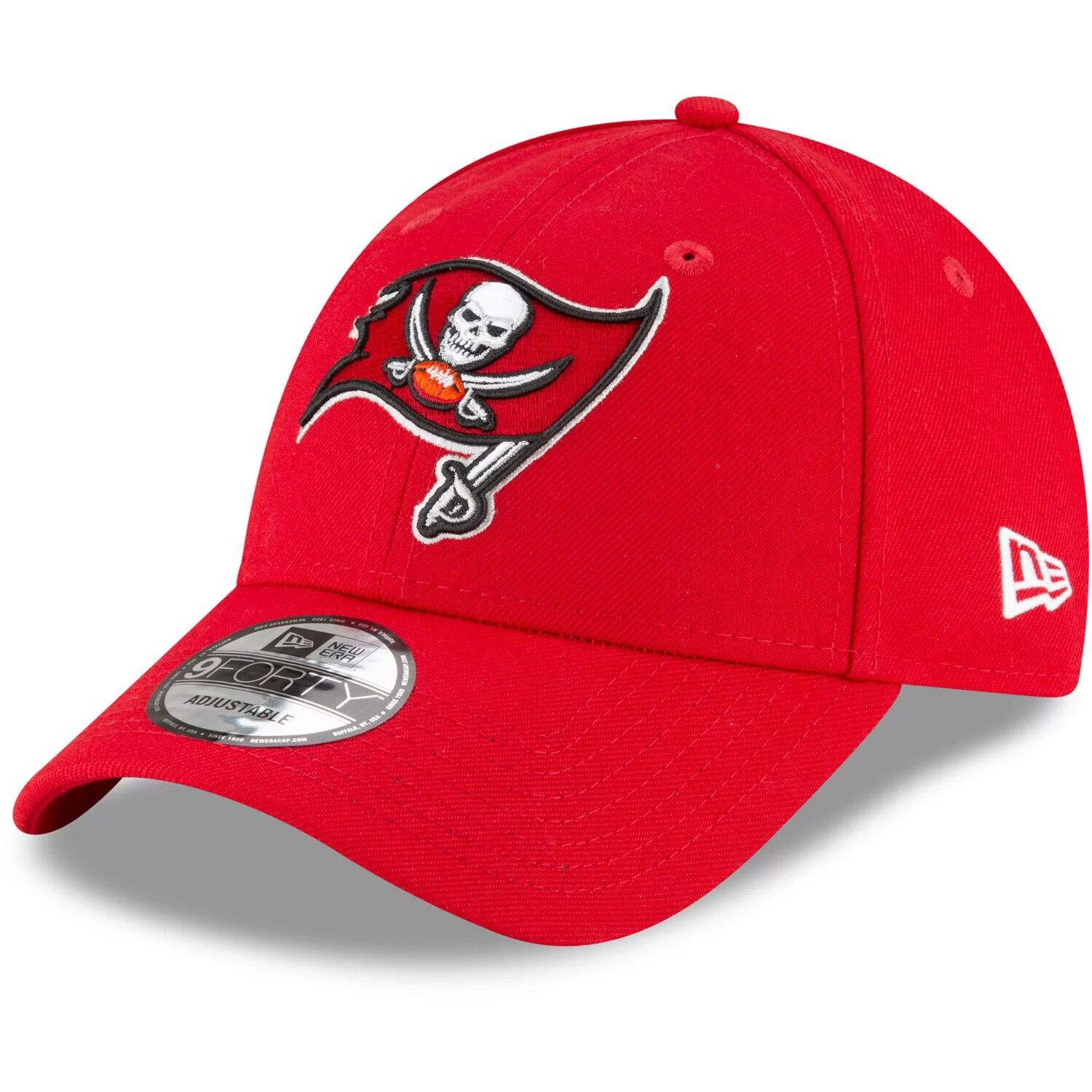 

Мужская регулируемая кепка New Era Red Tampa Bay Buccaneers The League Logo 9FORTY