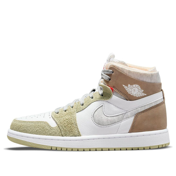 Кроссовки 1 высокие zoom комфорт Air Jordan, белый