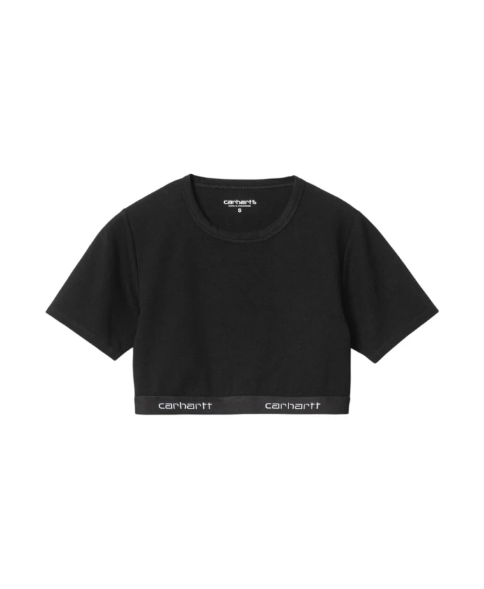 

Укороченный топ с короткими рукавами Carhartt Wip, черный