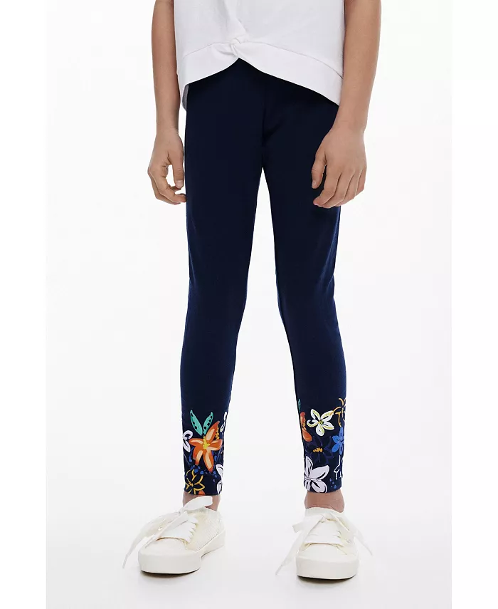 

Леггинсы с цветочным принтом для девочек Desigual, синий