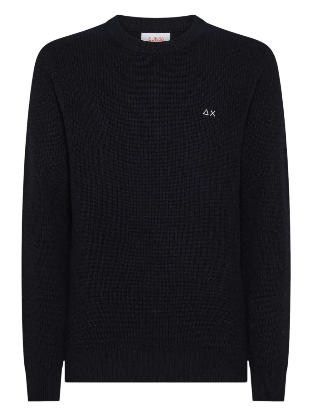 

Джемпер в рубчик с длинными рукавами Sun68, синий