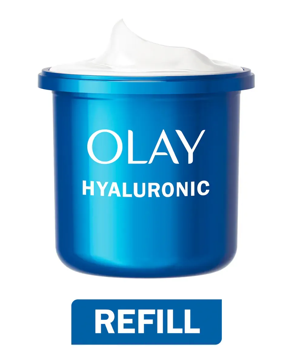 Крем для лица Olay — Дневной увлажняющий , сменная упаковка, гиалуроновая кислота, ниацинамид и витамин B5, 50 мл
