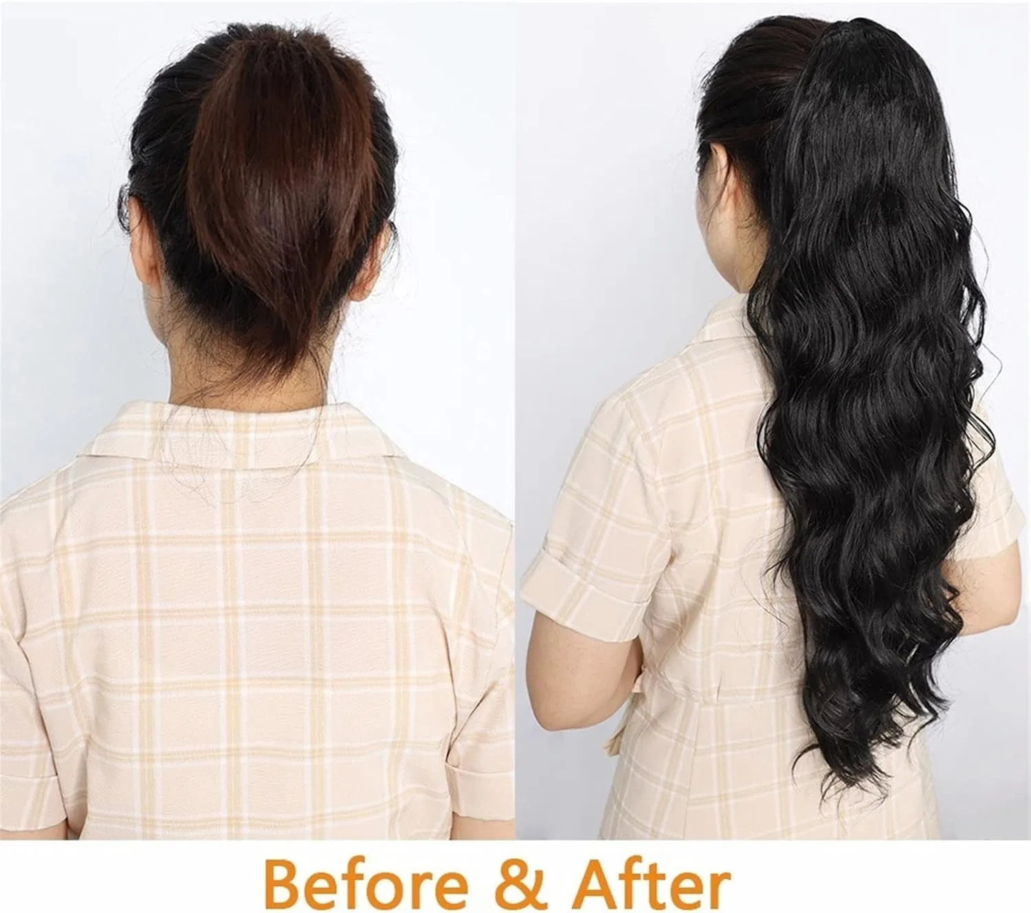 Накладной хвост «Body Wave» из натуральных волос Remy, 10-30 дюймов Kizqyn, Natural Colour — фото 4