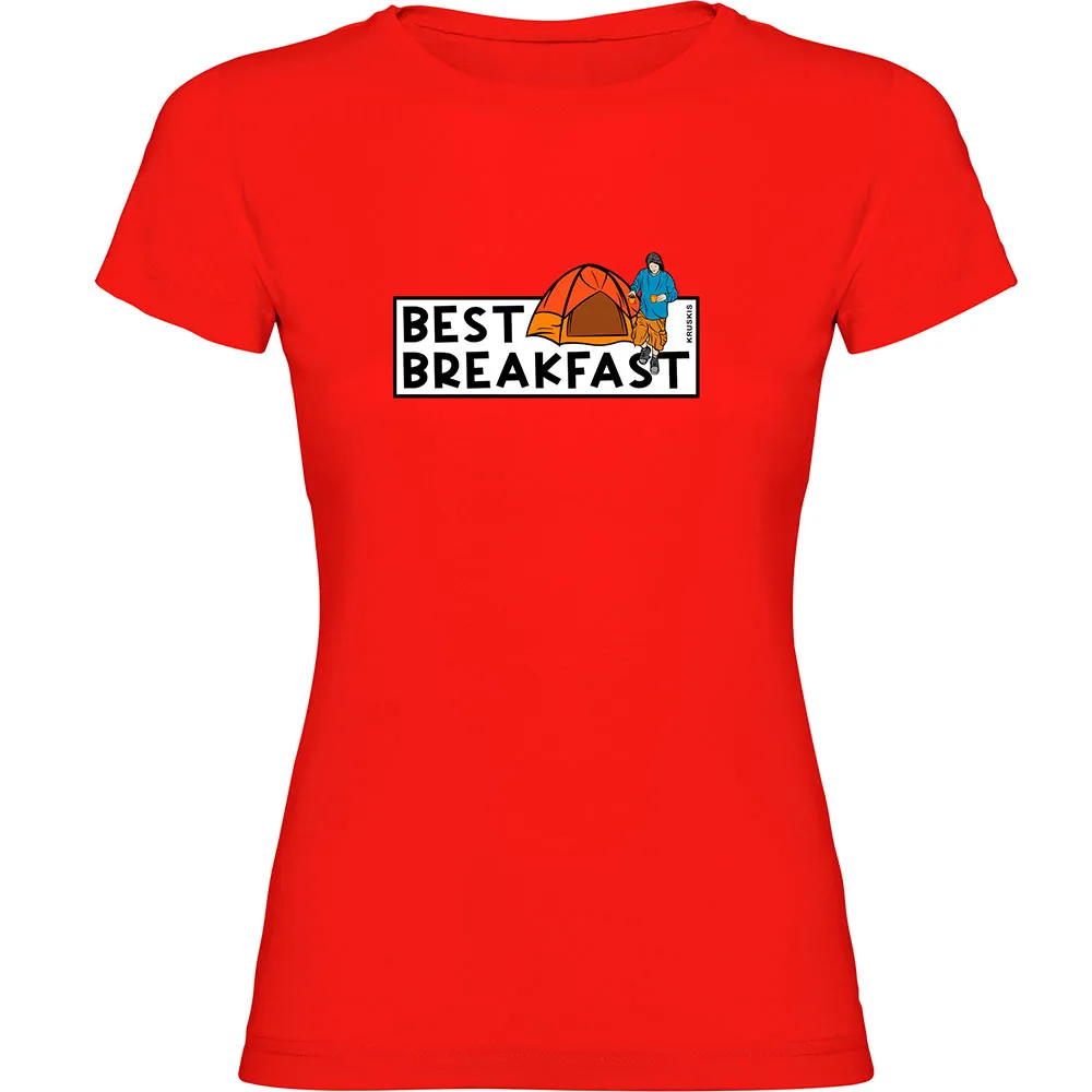 

Футболка с коротким рукавом Kruskis Best Breakfast, красный